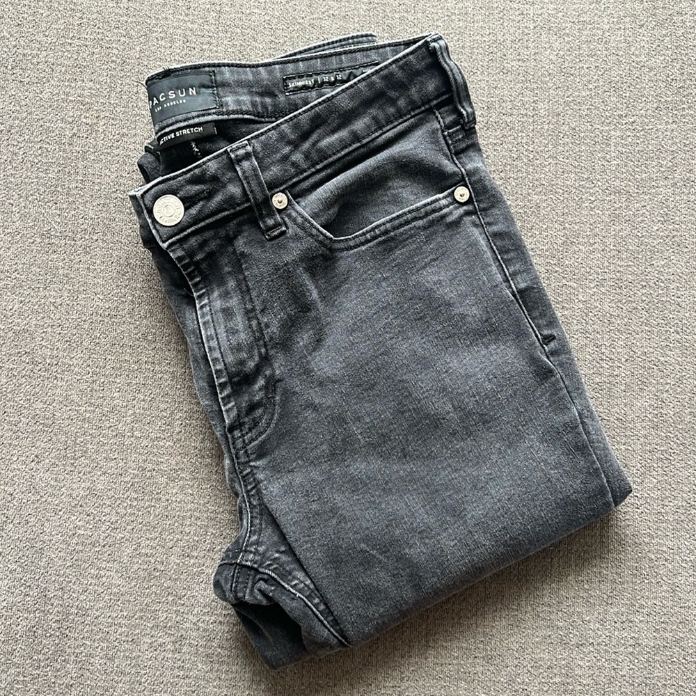 PacSun Black Skinny Jeans with Distressed Look